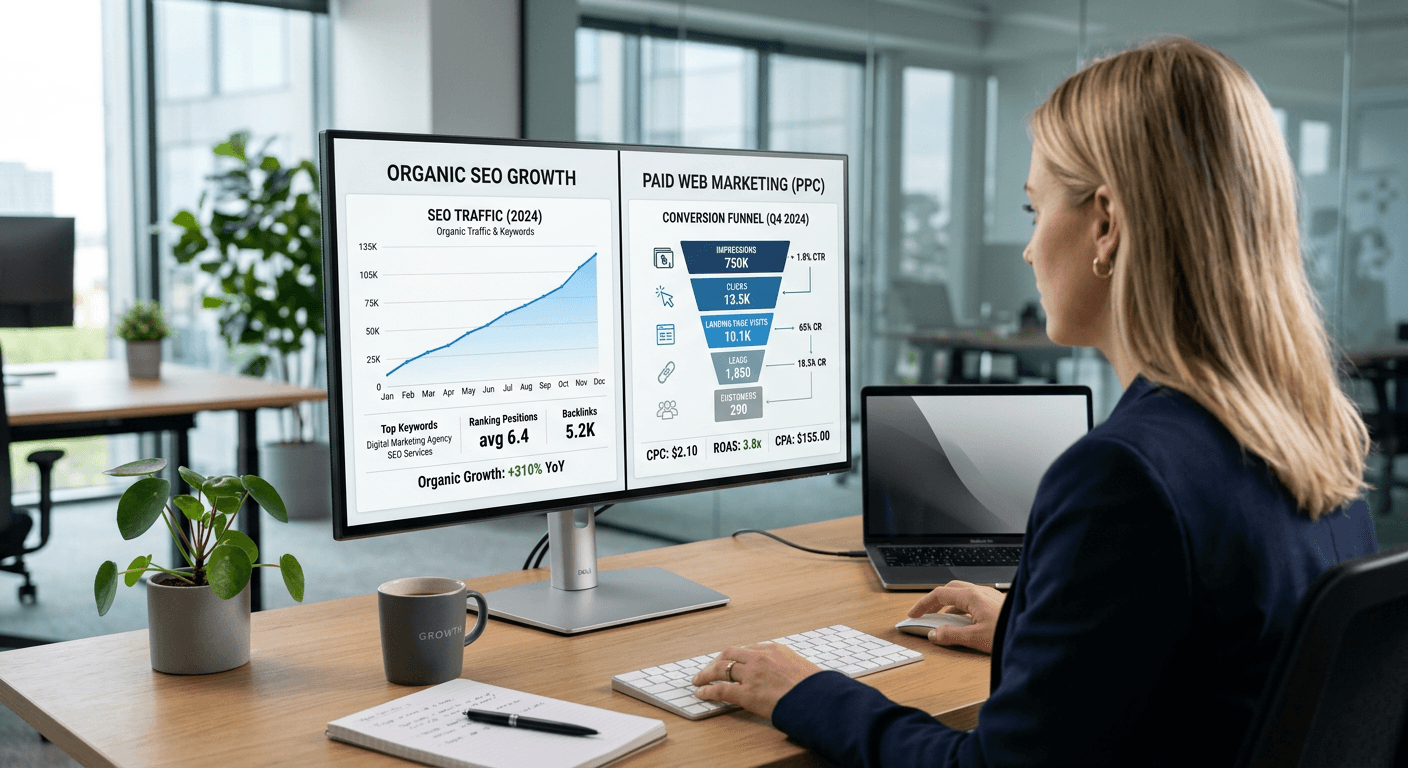 Choosing Between Web Marketing and SEO: Strategies for 2026 Growth
